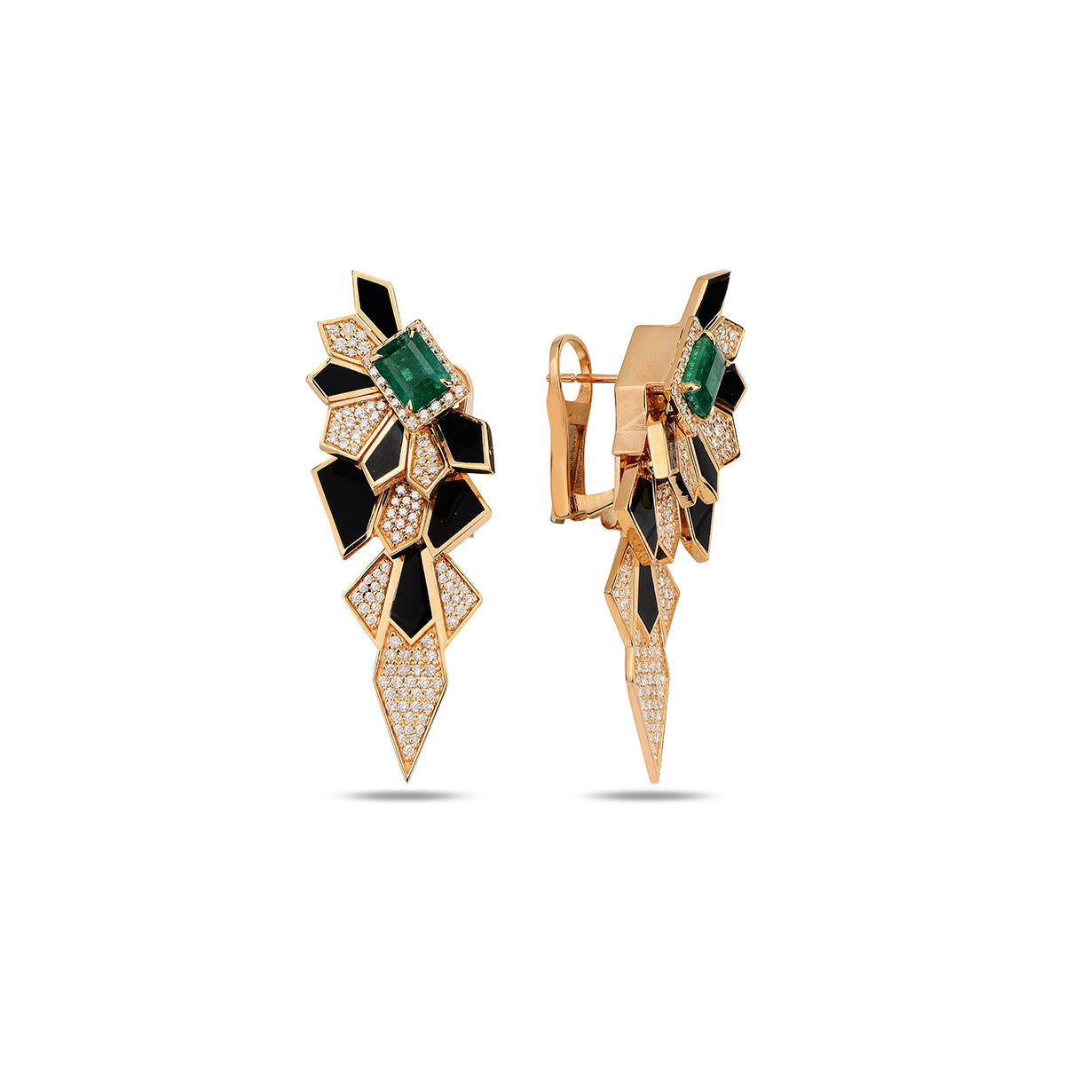 Alis Crush Limited Edition Earrings with Emerald