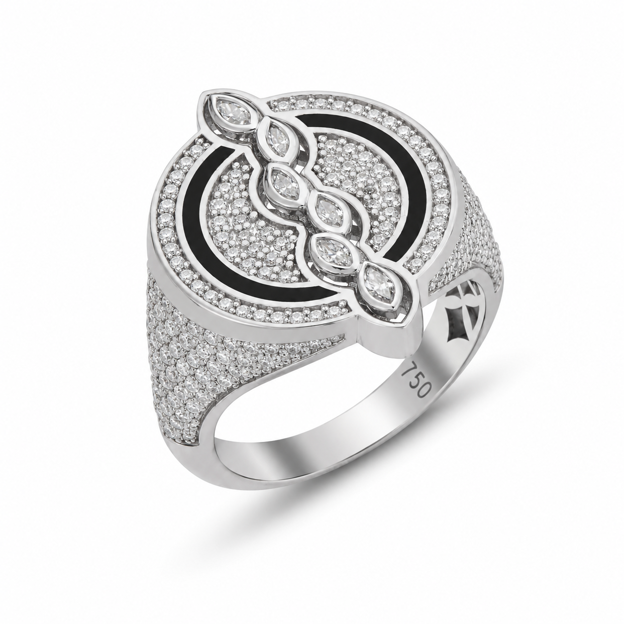 THE TOTAL ECLIPSE RING ALL DIAMONDS