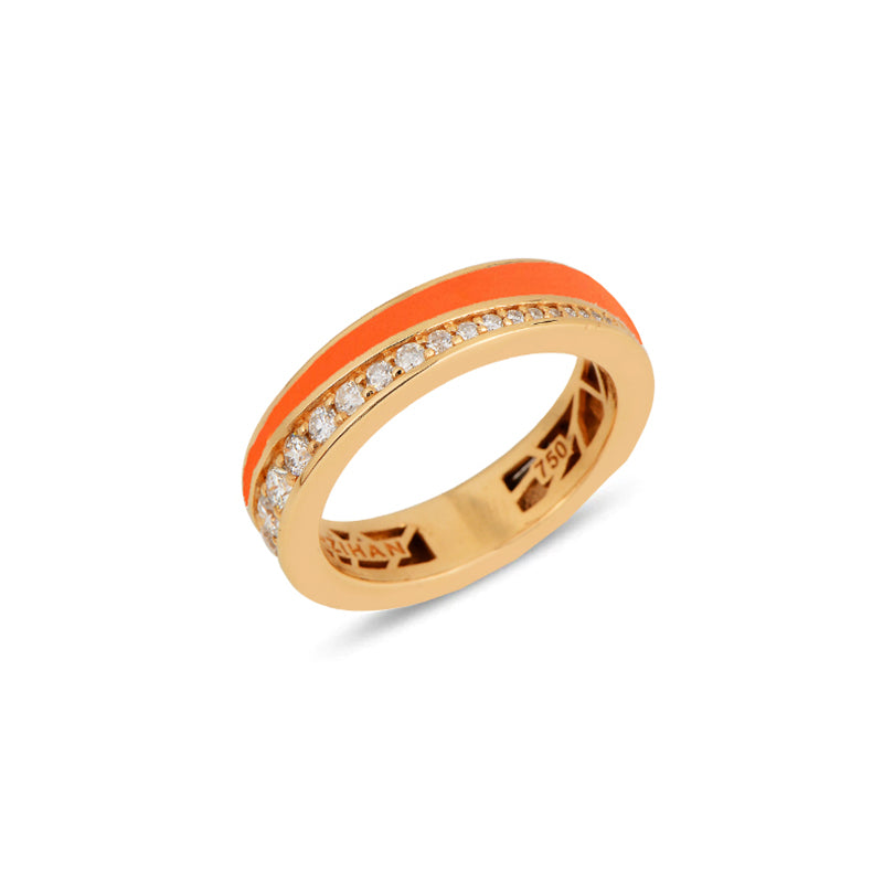 Flow Ring - Coral Enamel