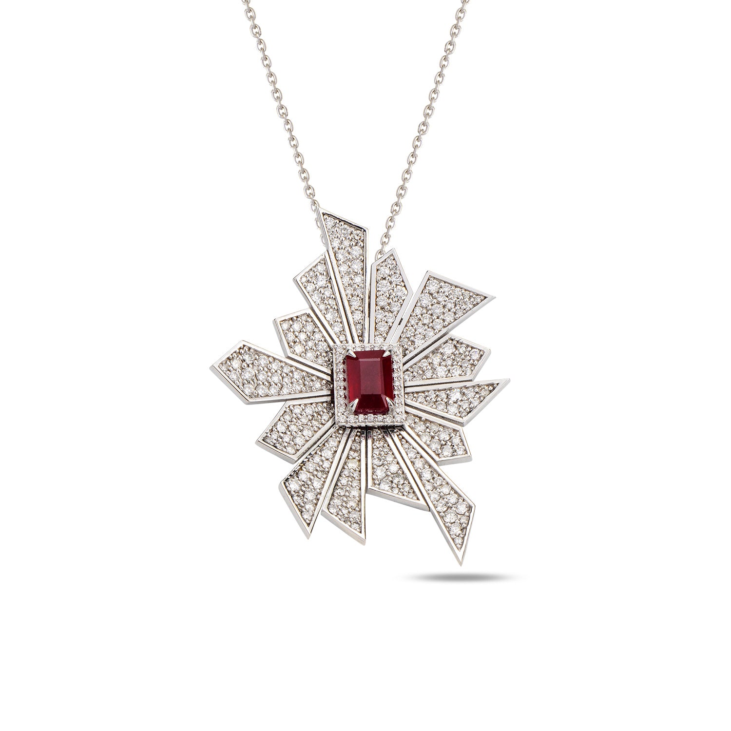 Alis Crush Maxi Pendant with Ruby