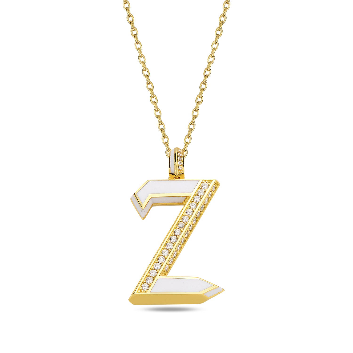 Flow Letter Pendant - "Z"