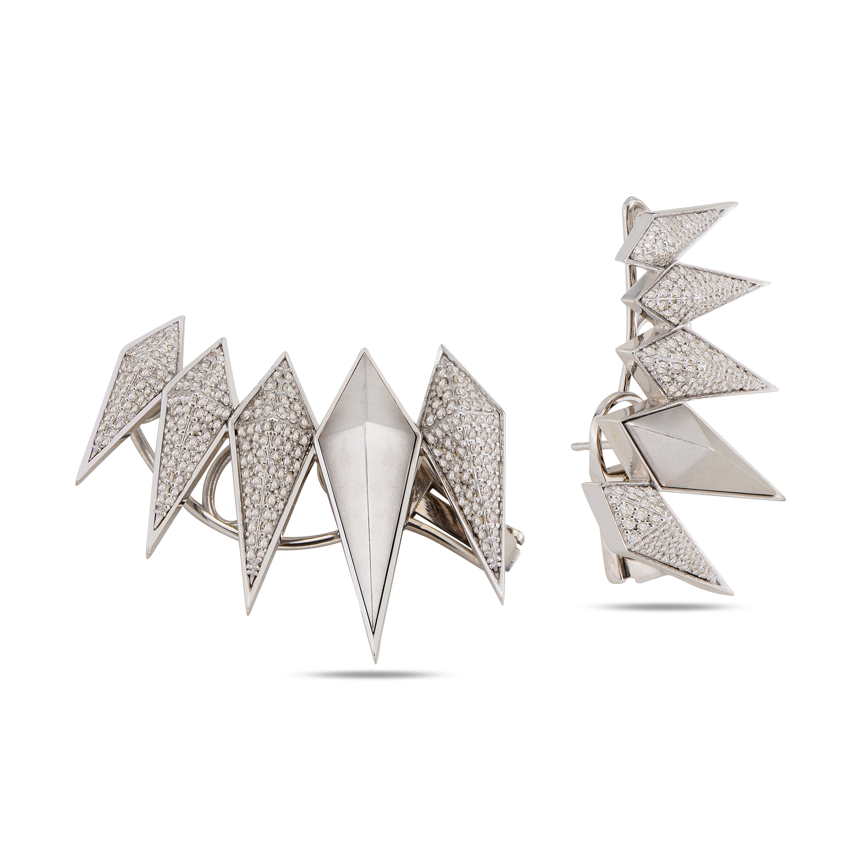 Accra Claw Earrings Colorless
