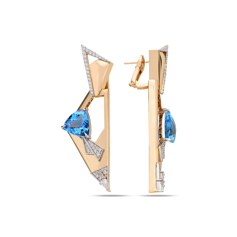 Limited Edition Alis Lumen Earrings with Aquamarine