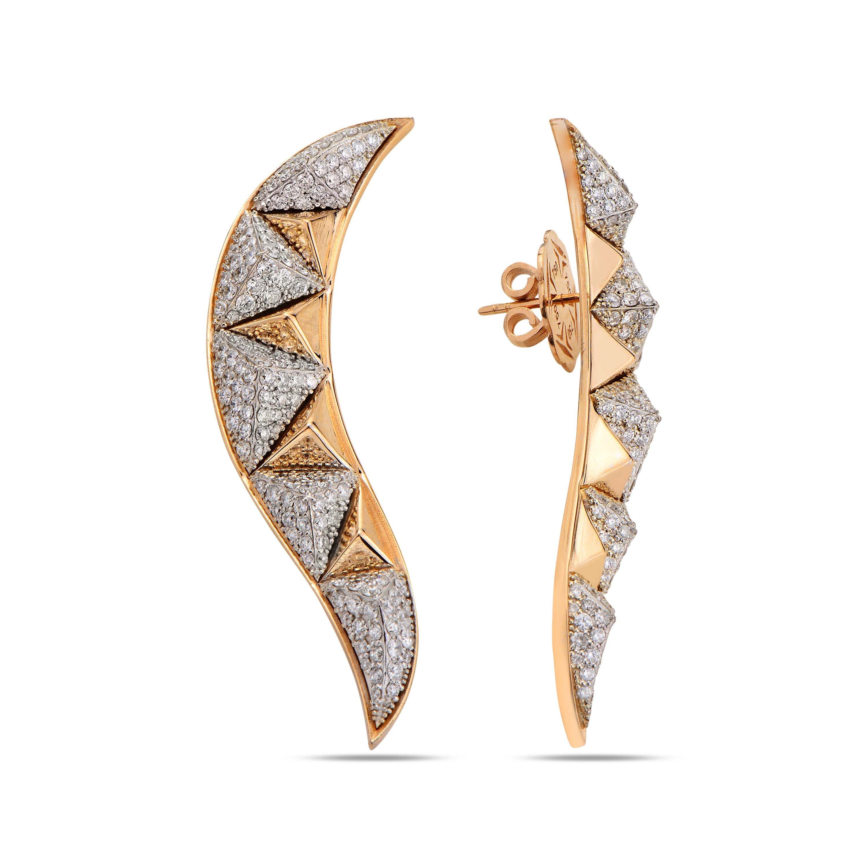 Accra Claw Earrings All Diamonds