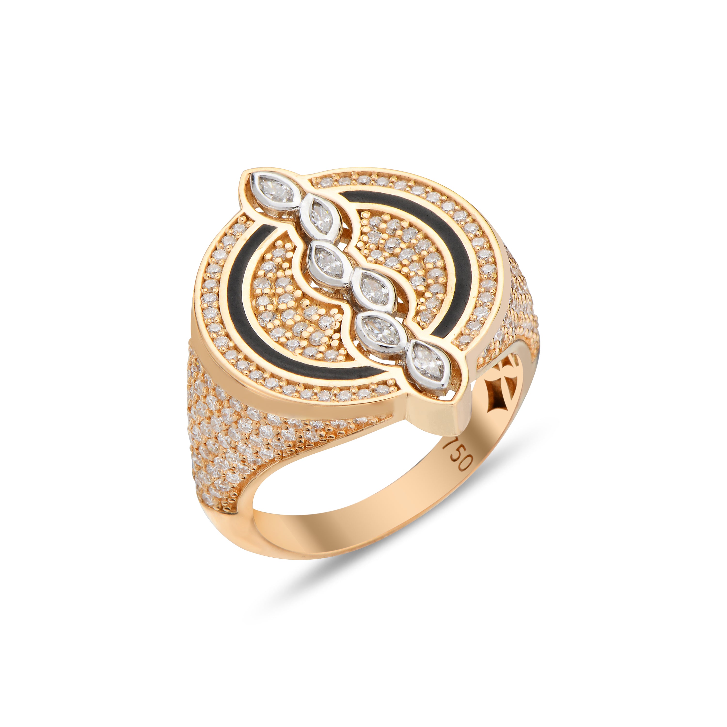 THE TOTAL ECLIPSE RING ALL DIAMONDS
