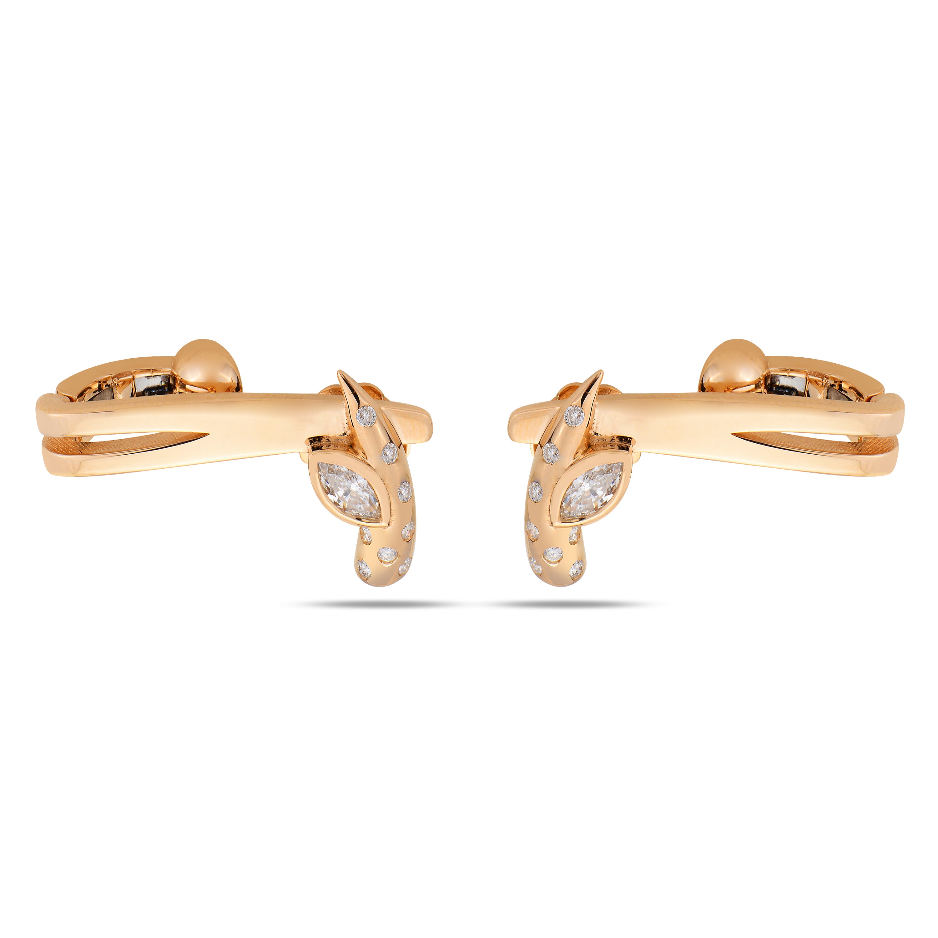 Nocturnal Earrings All Gold