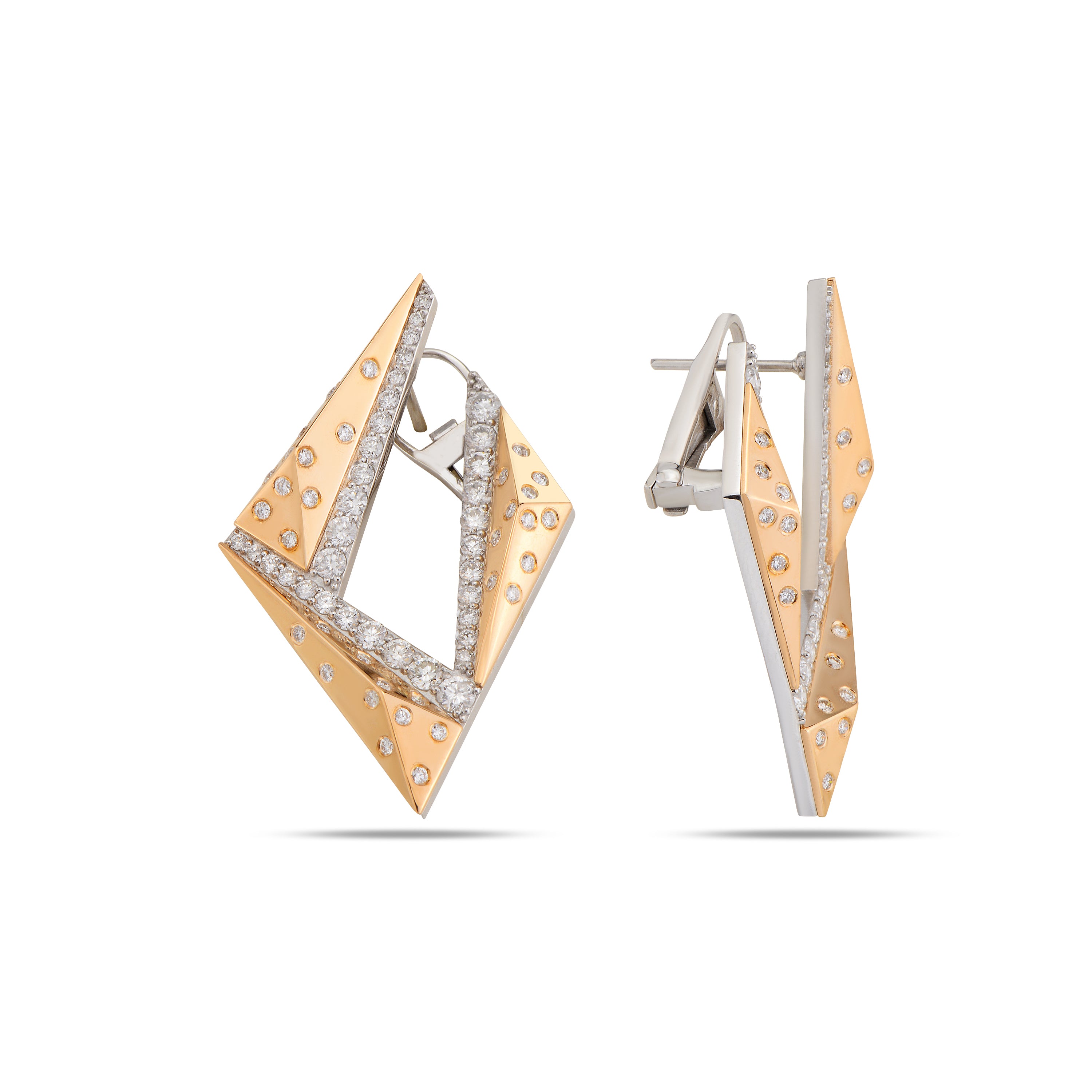 The Solar Layers Triangle Earings