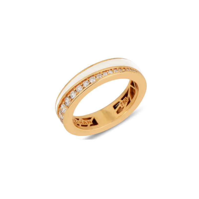 Flow Ring - White Enamel