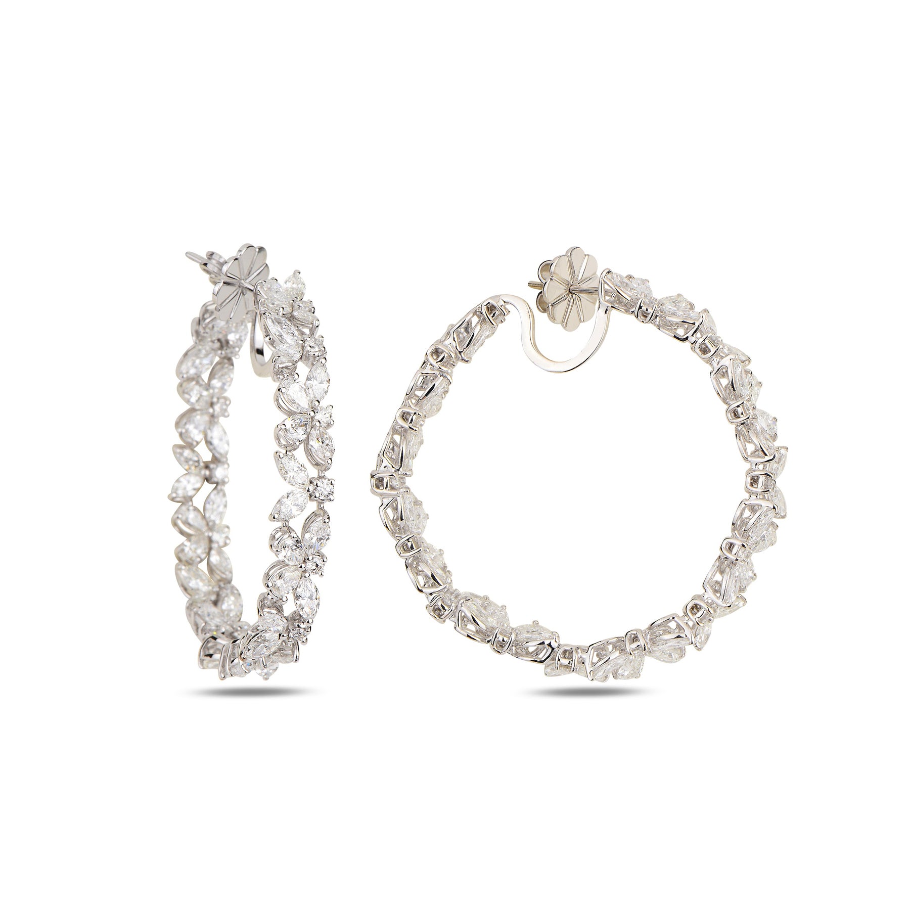 Eterna Maxi Hoops All Diamond Edition