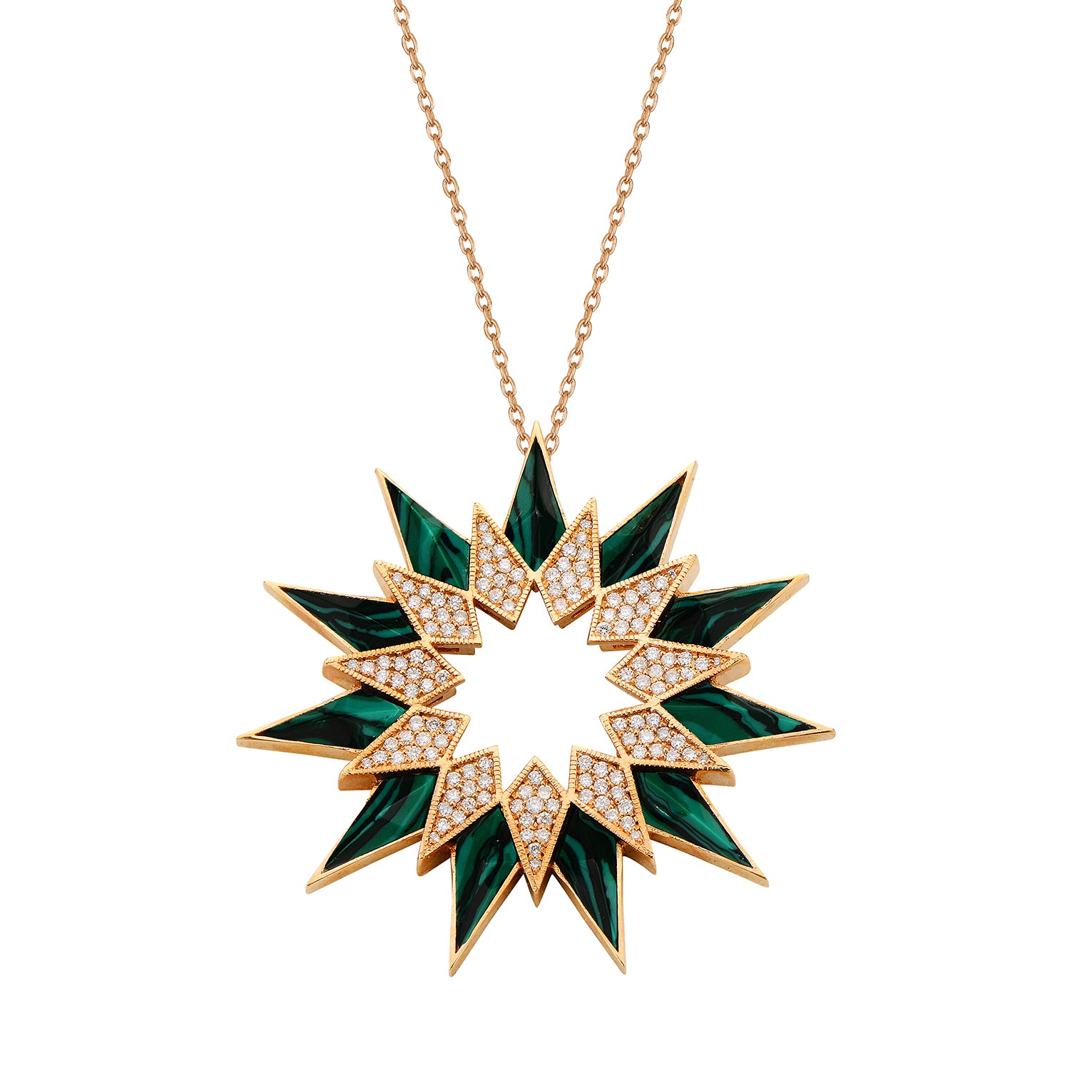 Nord Pendant - Malachite