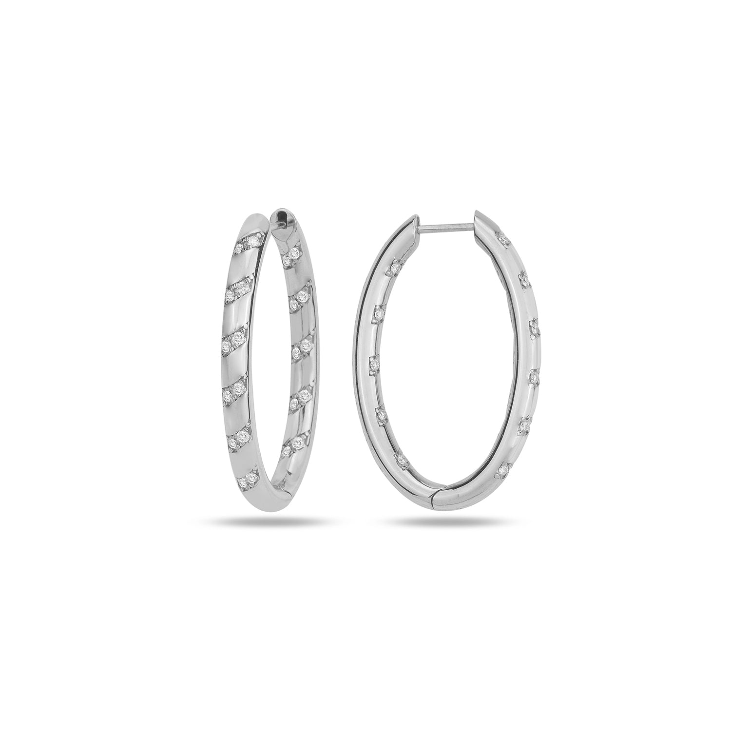 Tornado Mini Hoops Colorless Edition - White Gold