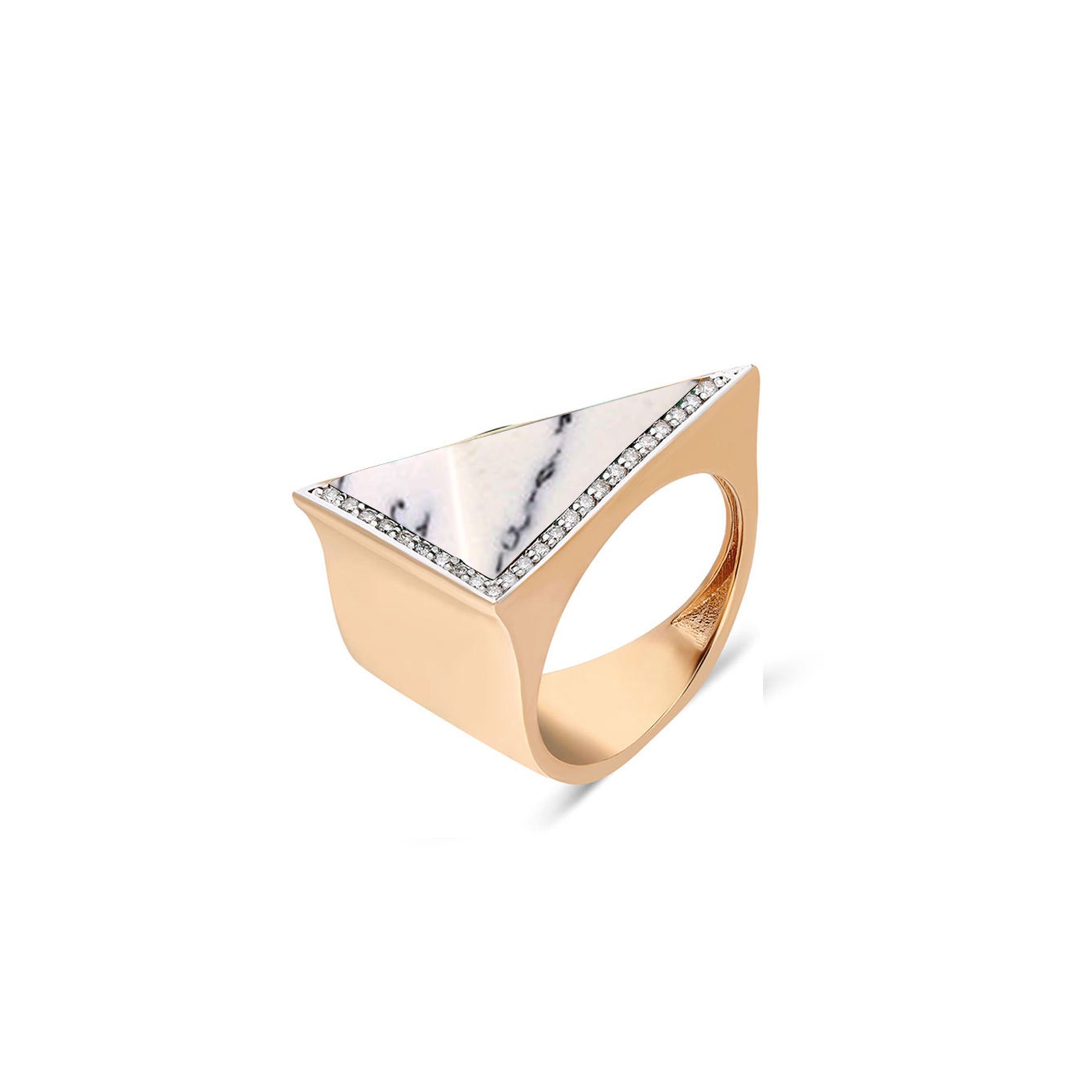 Neutra Aztec Side Ring - White