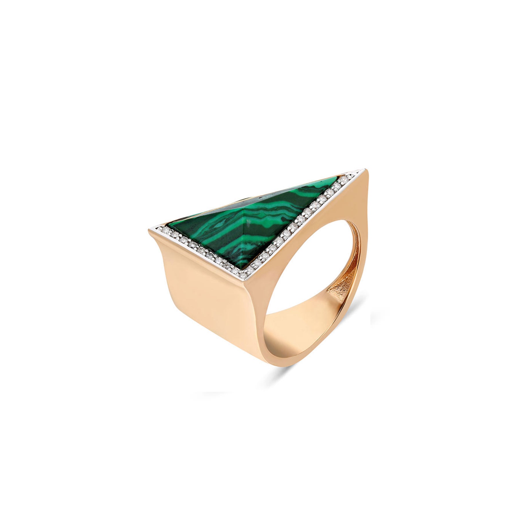 Neutra Aztec Side Ring - Malachite