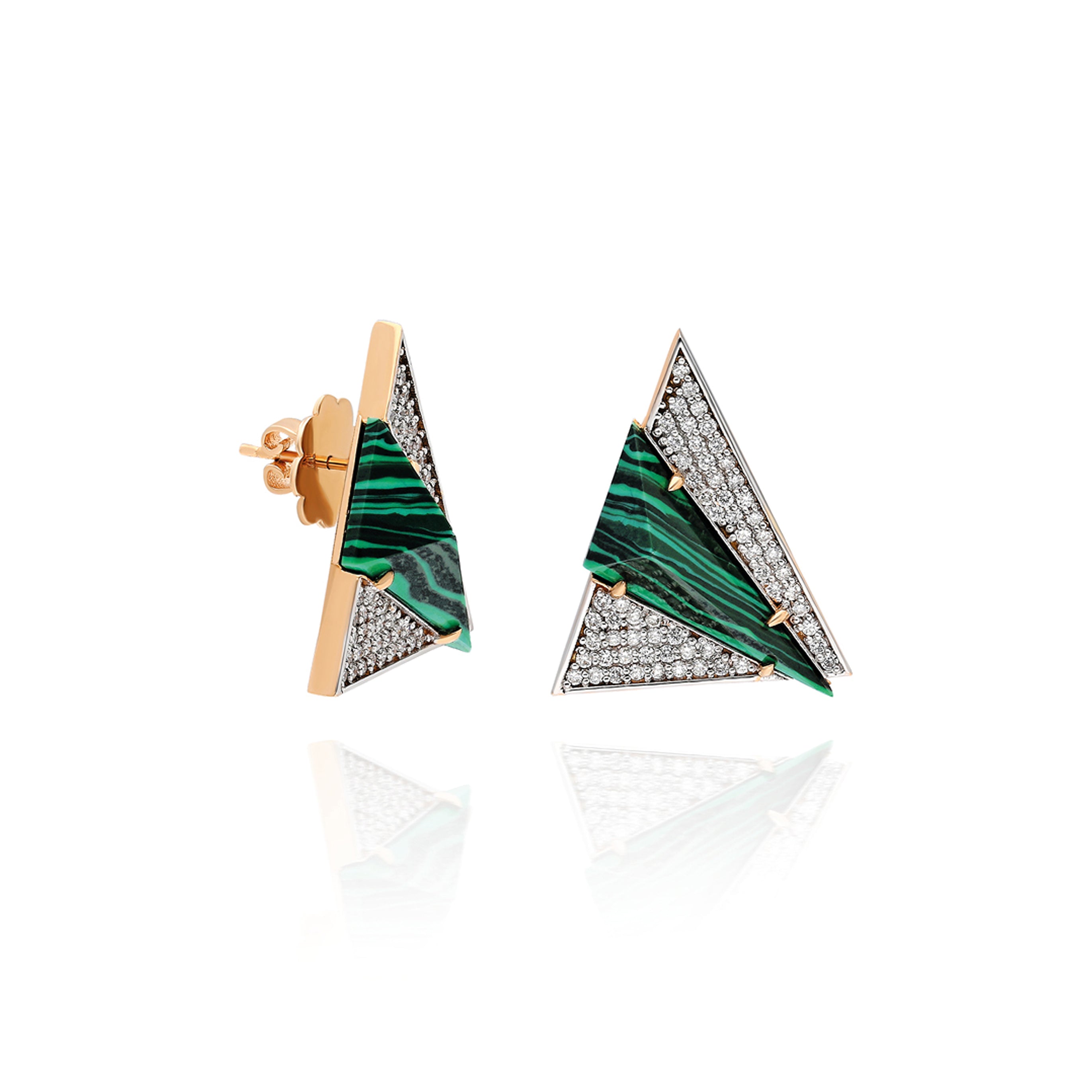 Neutra Aztec Earring - Malachite