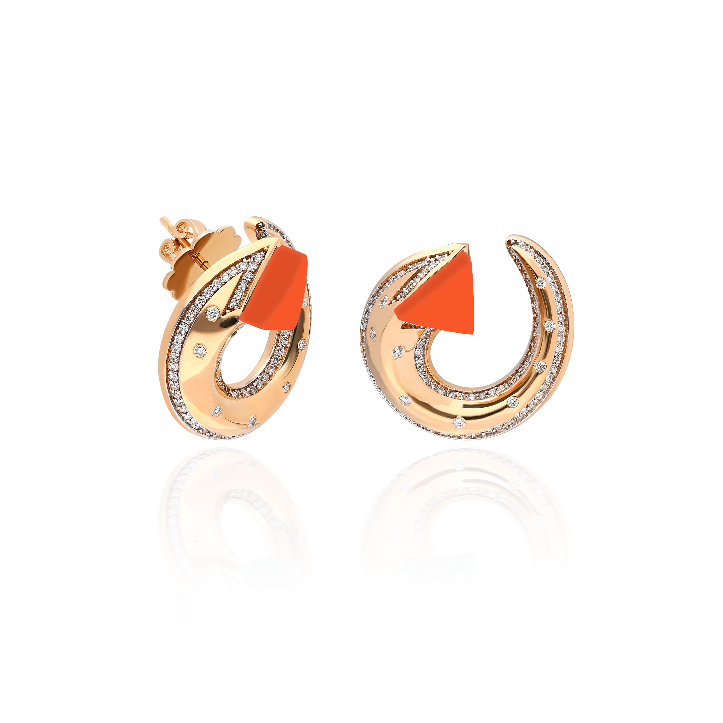 Neutra Balance Earrings - Coral