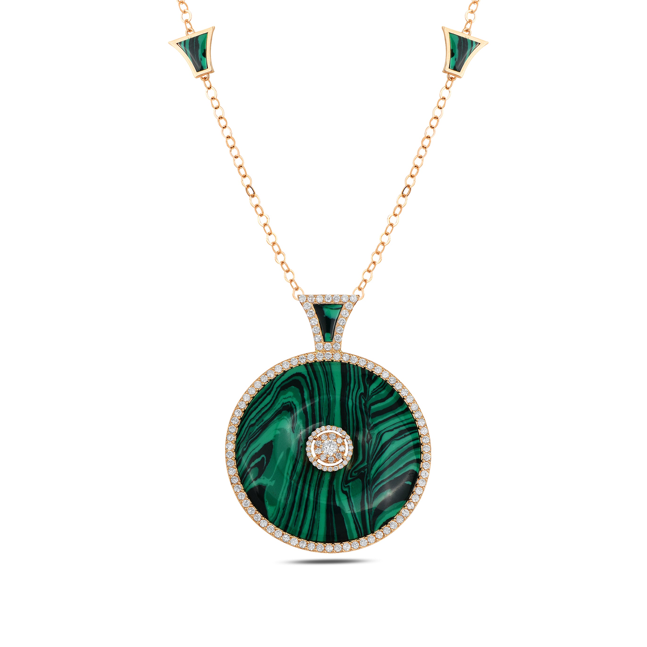 Neutra Dome Medallion - Malachite