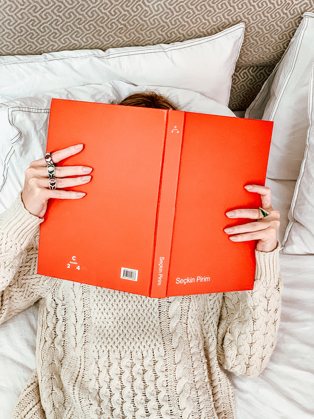 Shield Ring - Green Mother of Pearl Enamel