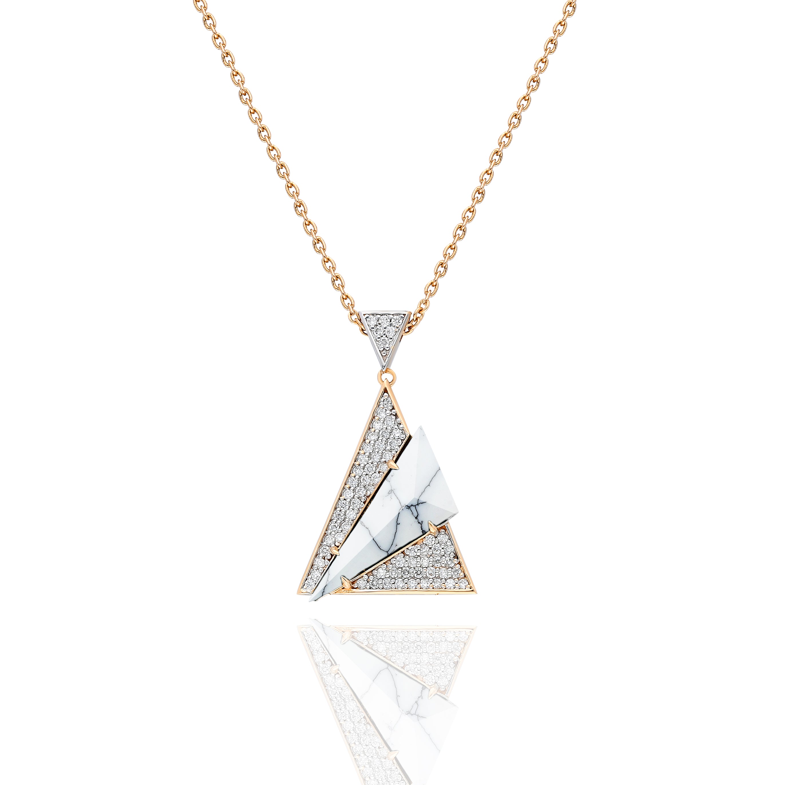 Neutra Aztec Pendant - White Agate