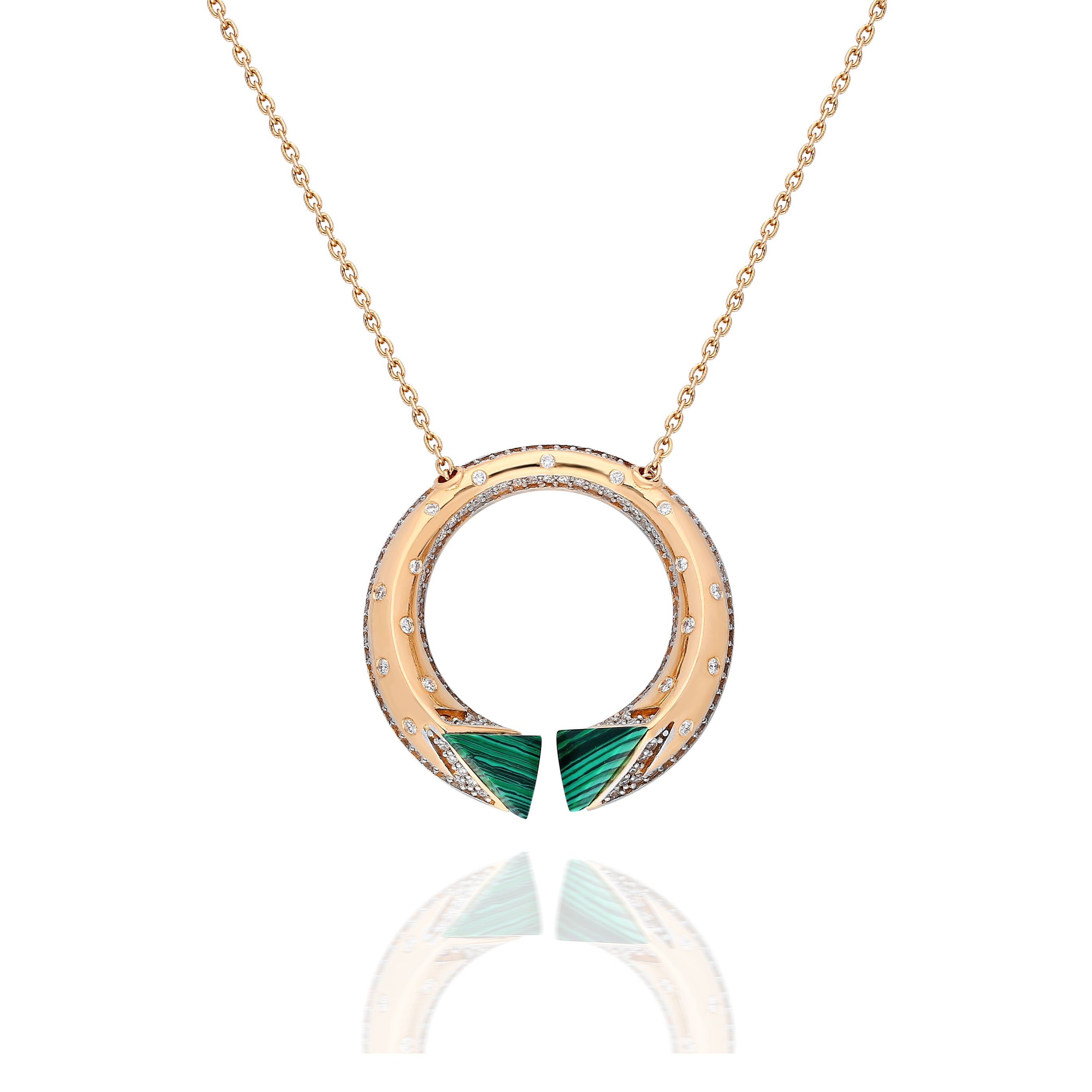 Neutra Balance Pendant - Malachite