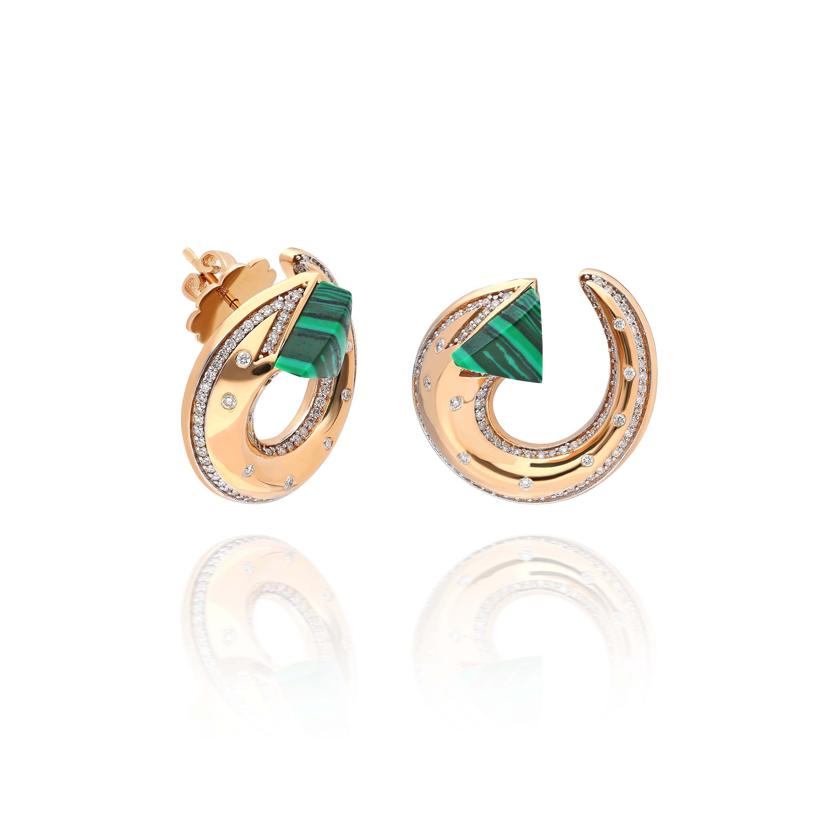 Neutra Balance Earrings - Malachite