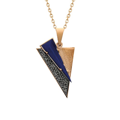 Black Editions Aztec Pendant - Lapis Lazuli