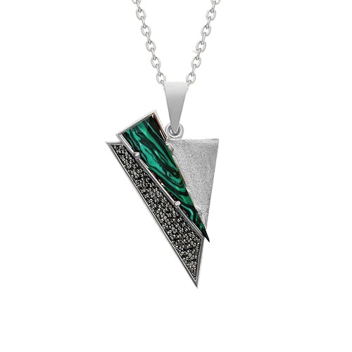 Black Editions Aztec Pendant - Malachite