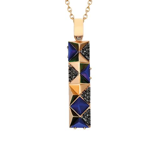 Black Editions Bar Pendant - Lapis Lazuli