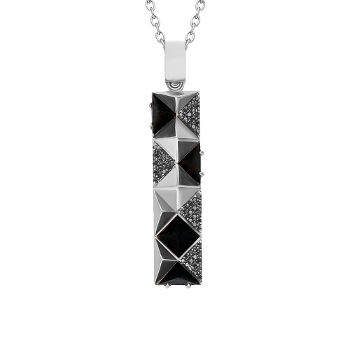 Black Editions Bar Pendant - Black Onyx