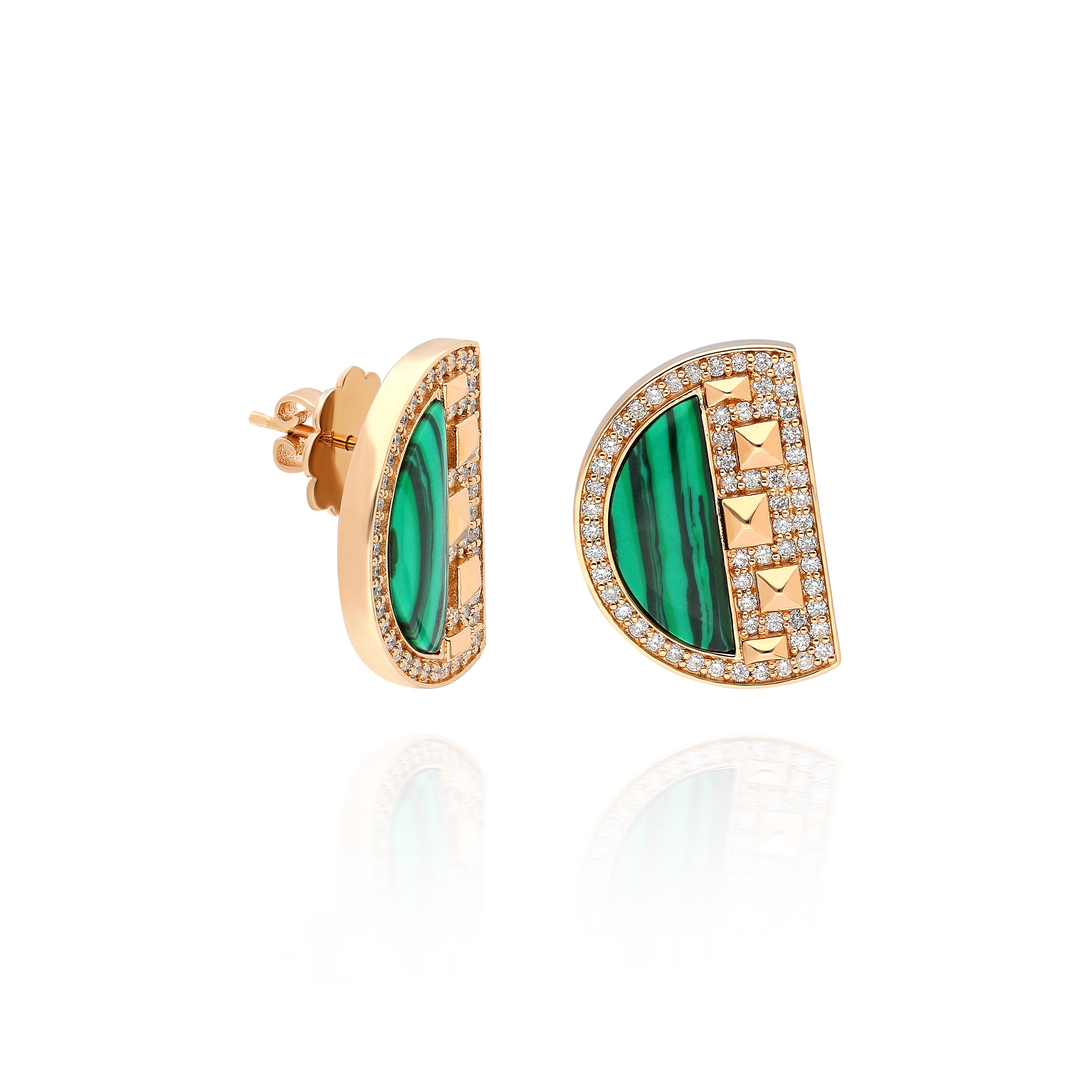 Neutra Cairo Earrings - Malachite