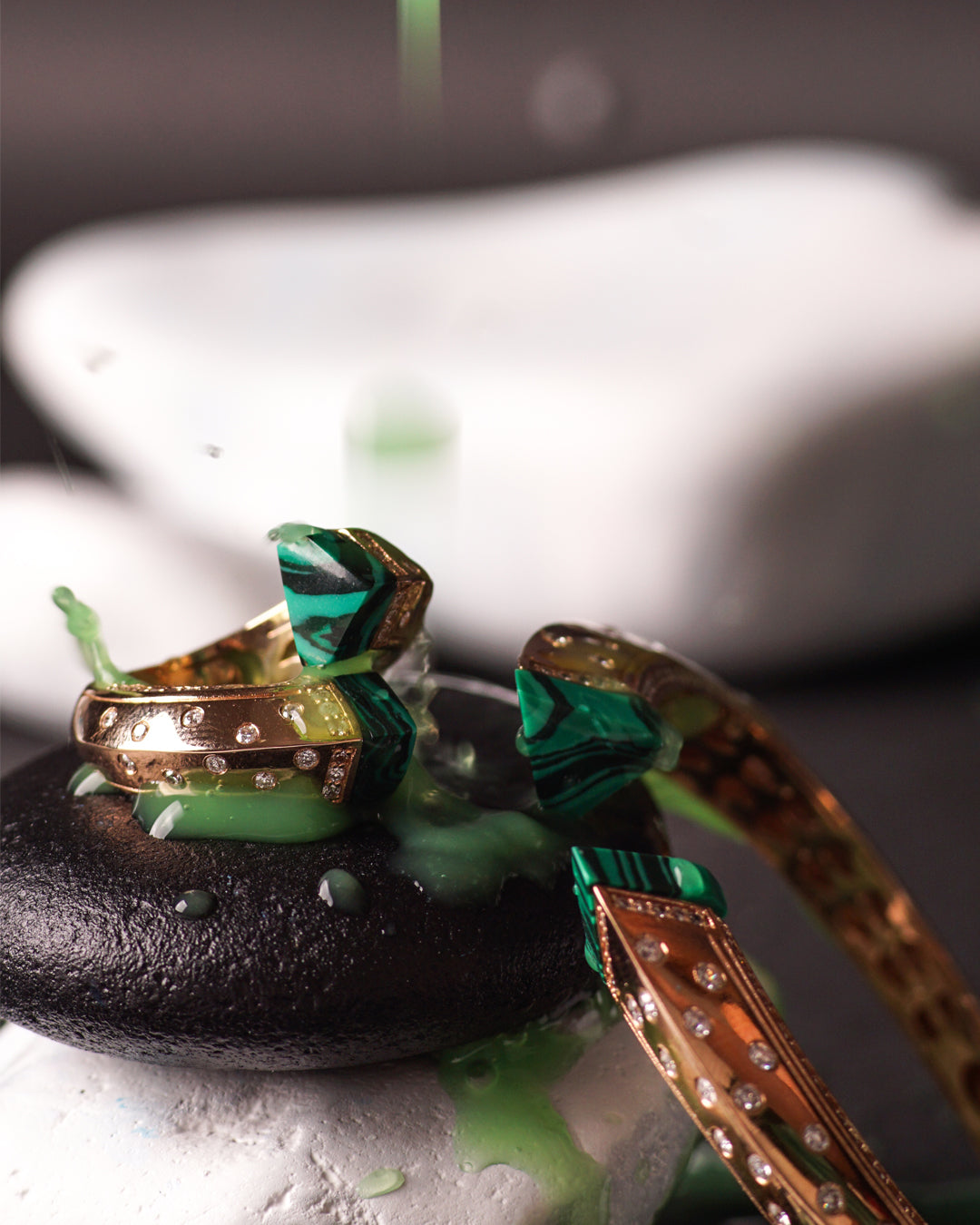 Neutra Balance Ring - Malachite