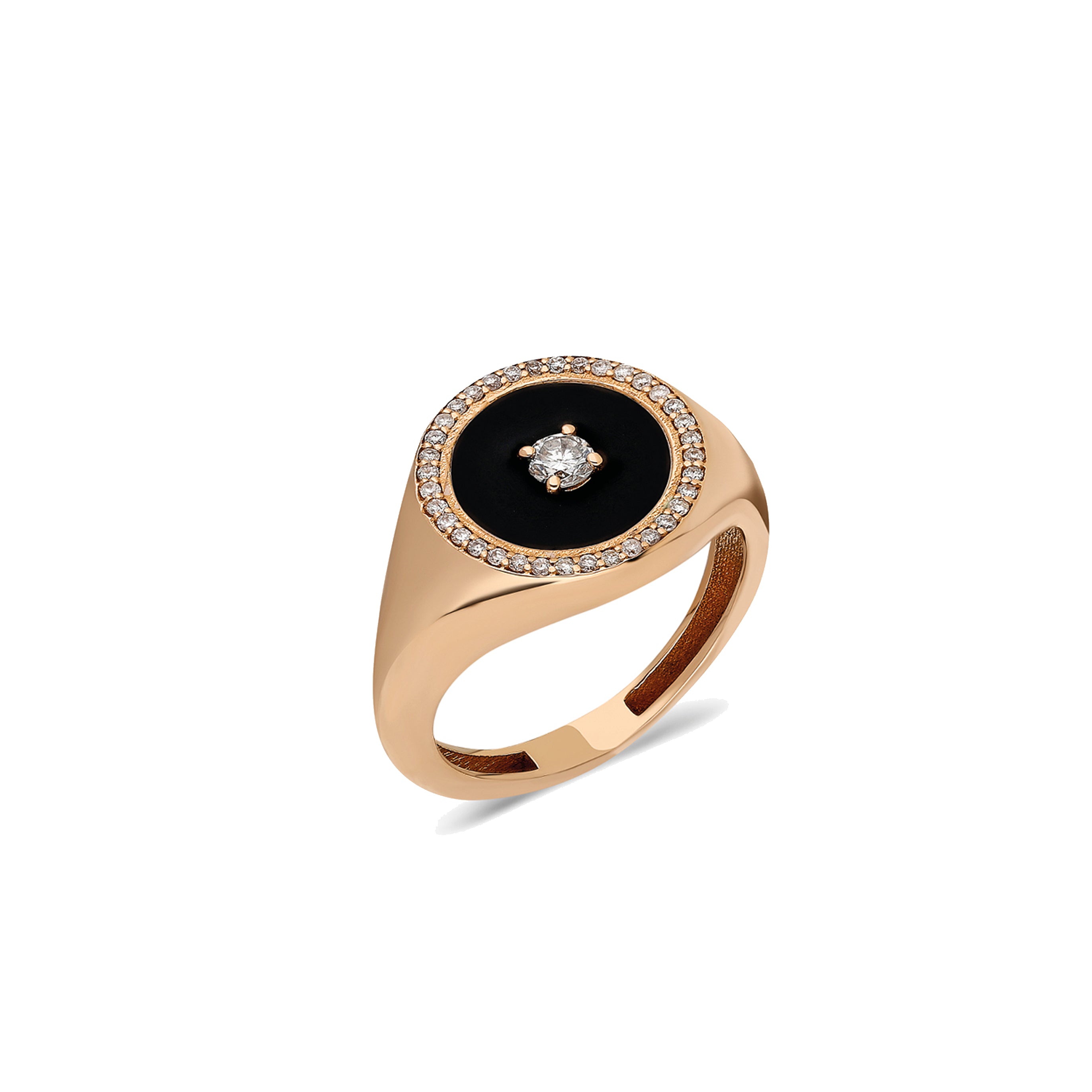 Pinky Rings - Black Enamel