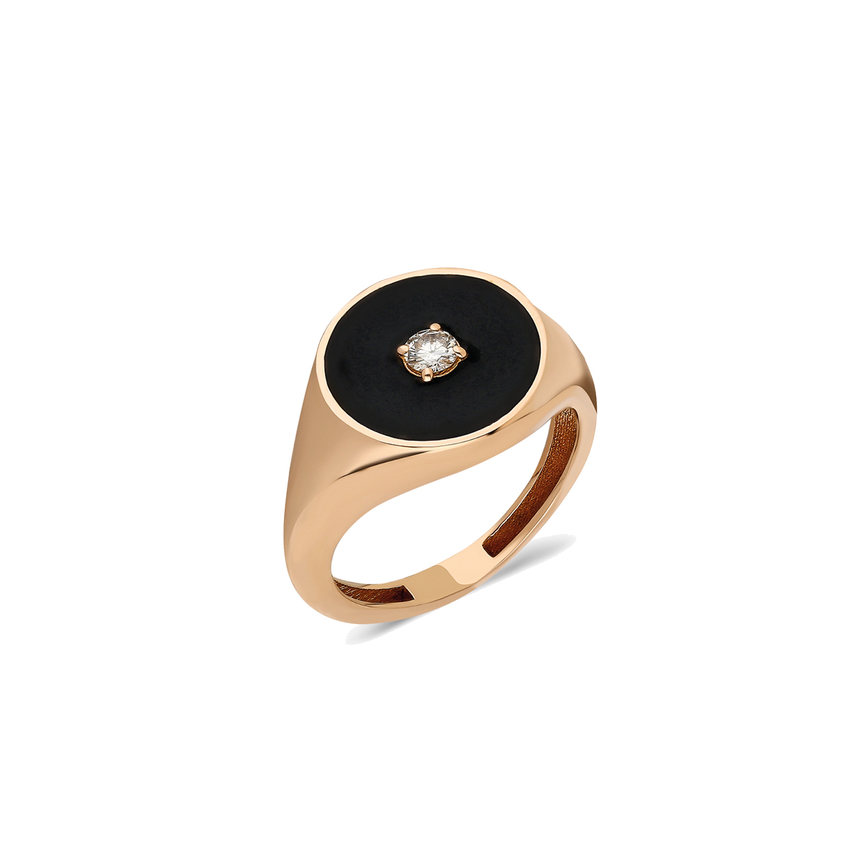 Pinky Rings - Black Enamel