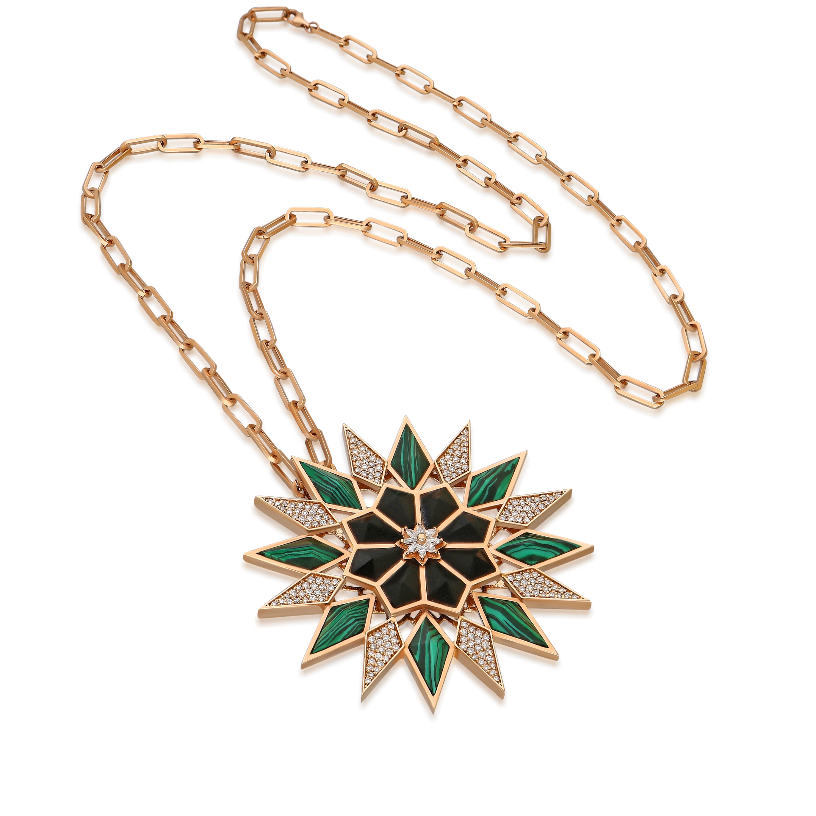 Nord Medallion Malachite & Black Onyx