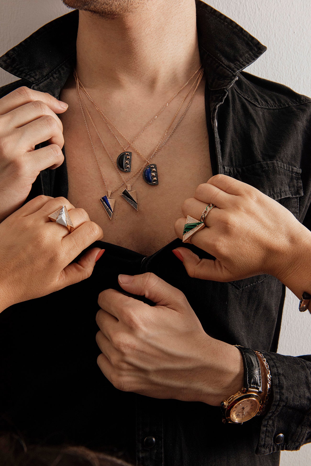 Black Editions Aztec Pendant - Black Onyx