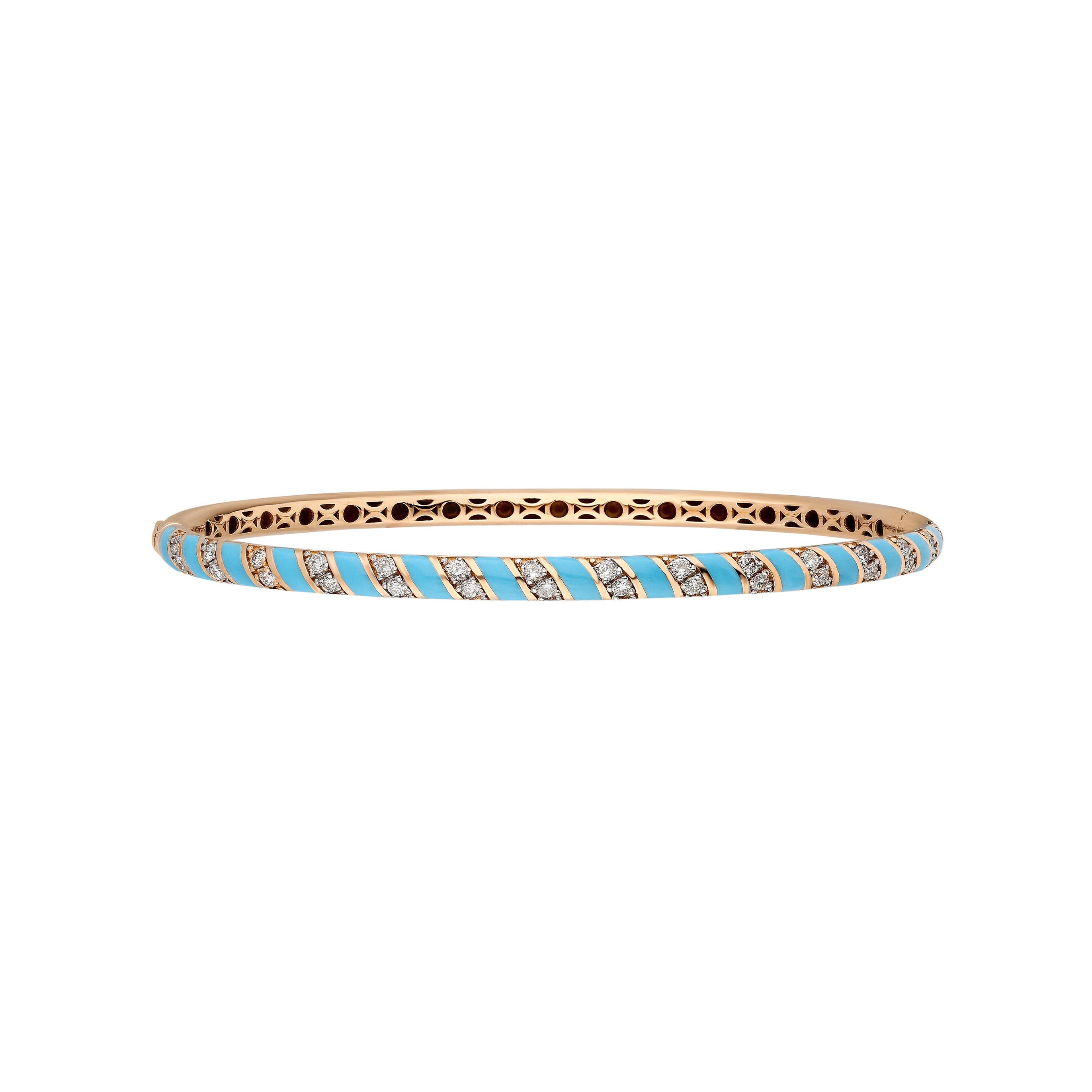 Tornado Bracelet - Baby Blue Enamel