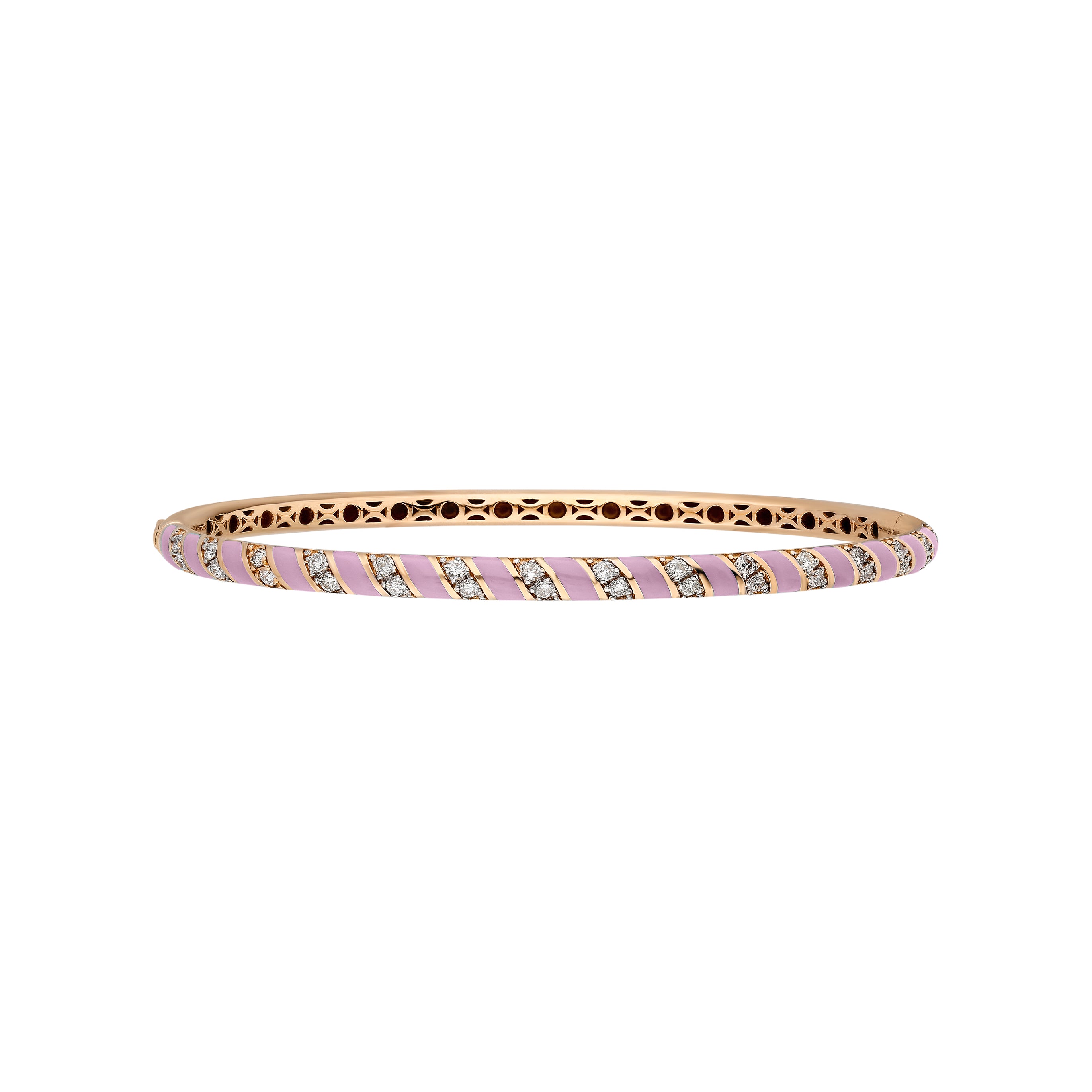 Tornado Bracelets - Baby Pink Enamel