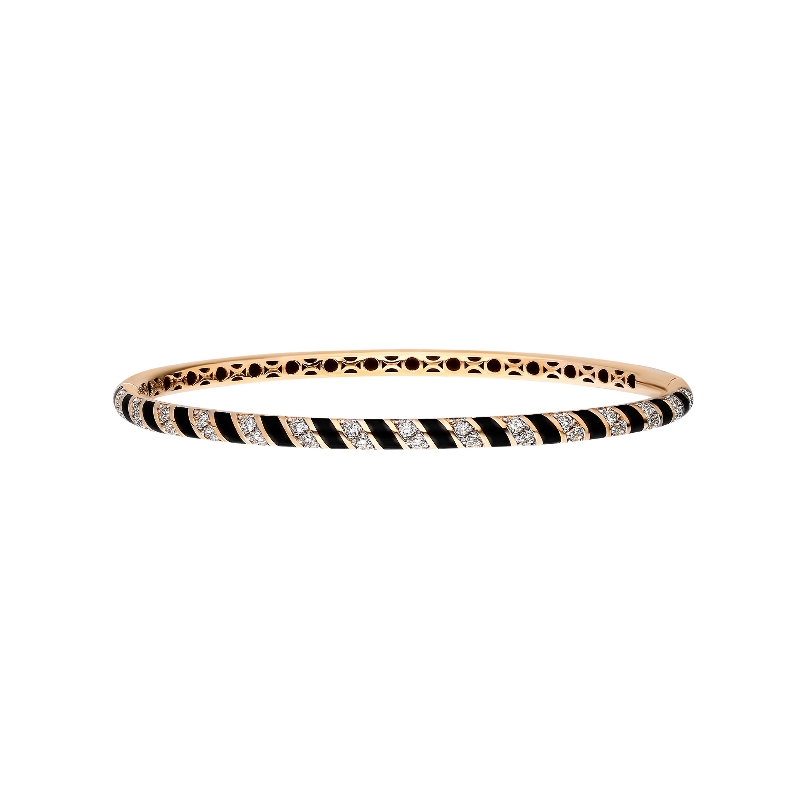 Tornado Bracelet - Black Enamel