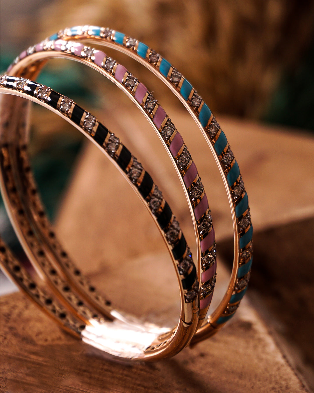 Tornado Bracelets - Baby Pink Enamel