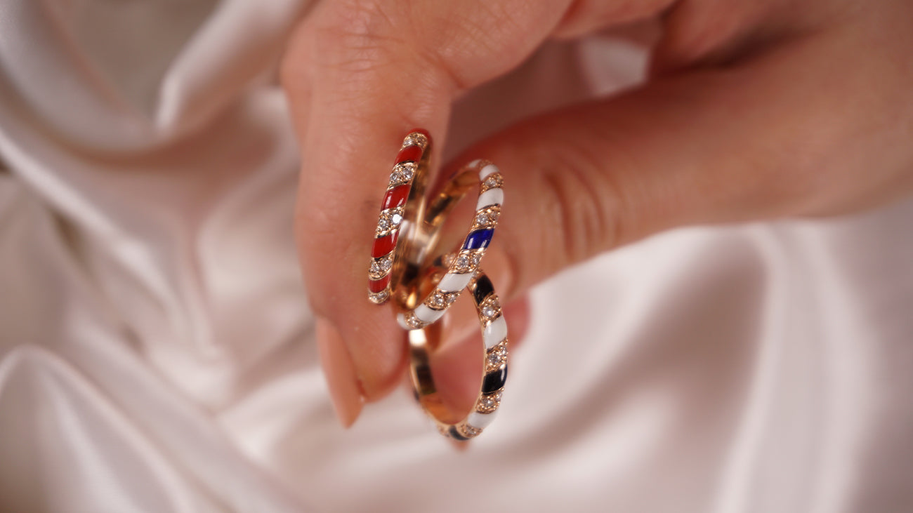 Tornado Ring - Red Enamel