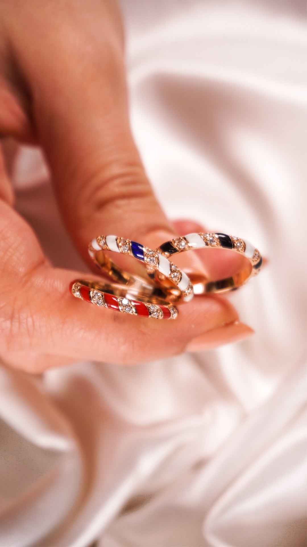 Tornado Ring - Red Enamel