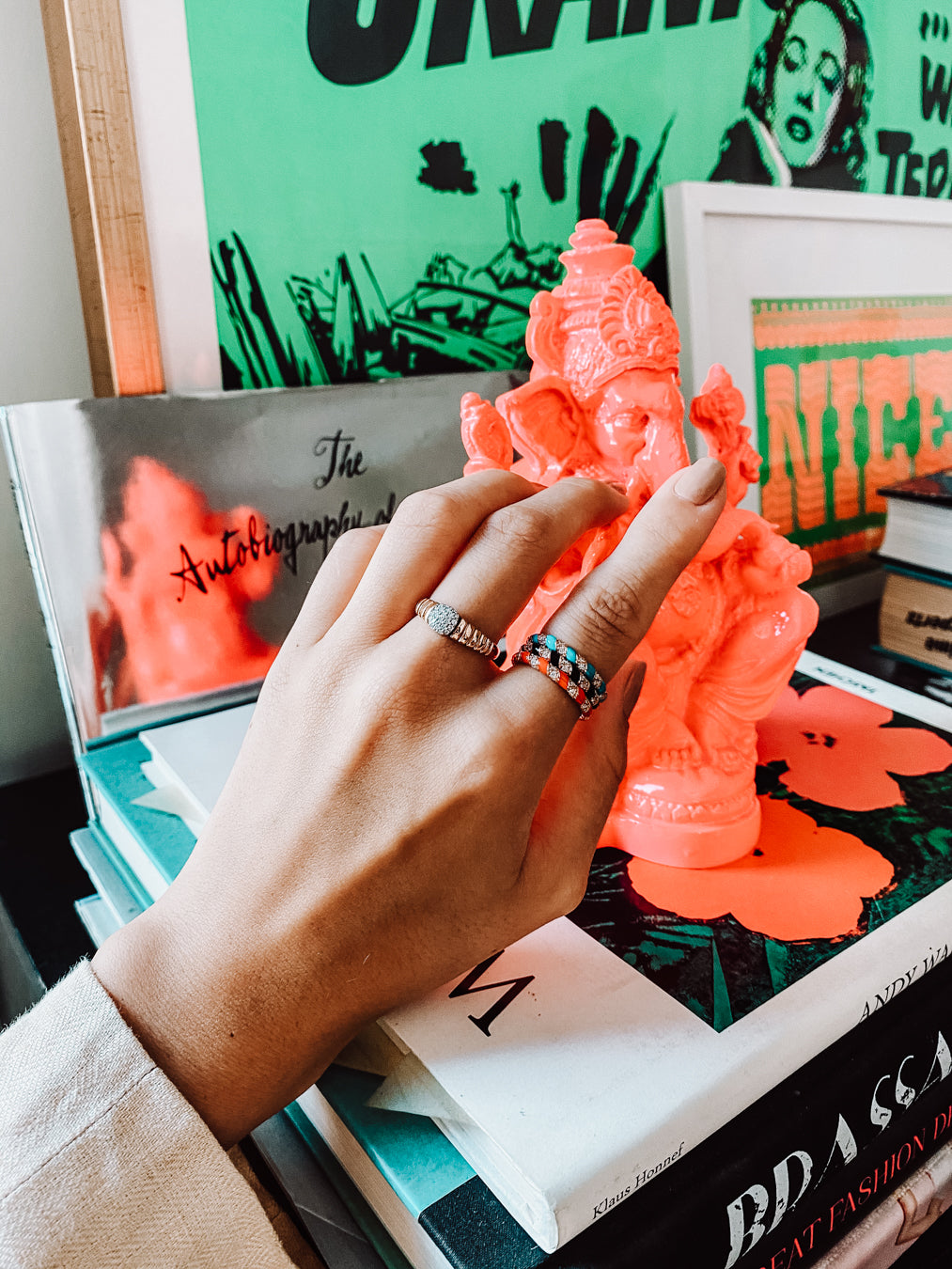 Tornado Ring - Black Enamel