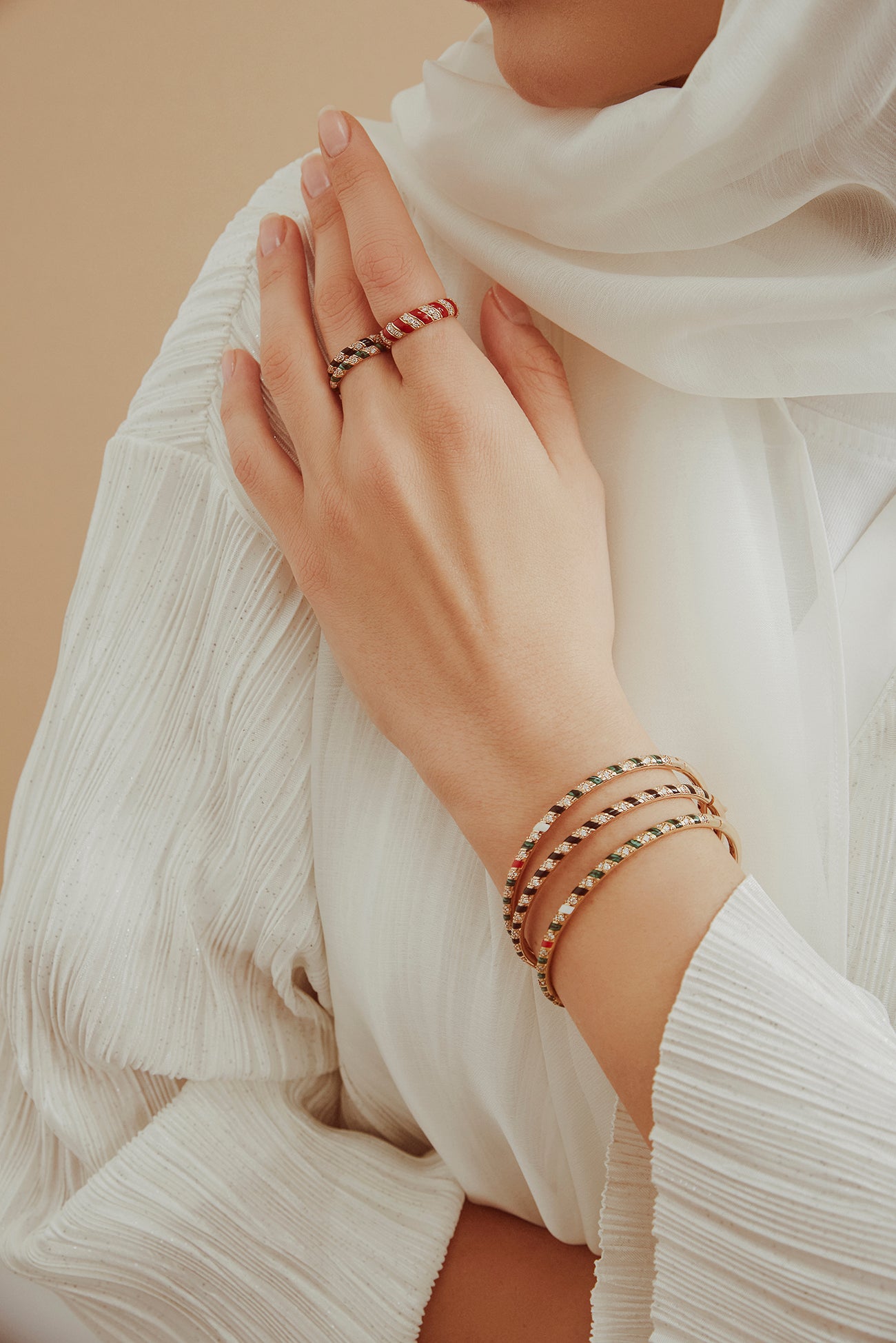 Tornado Ring - Black Enamel