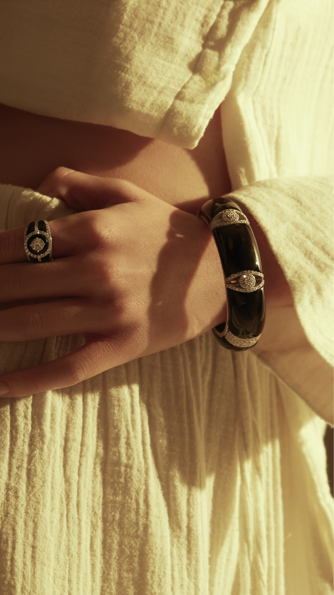Neutra Dome Cuff with Black Onyx, Limited Edition