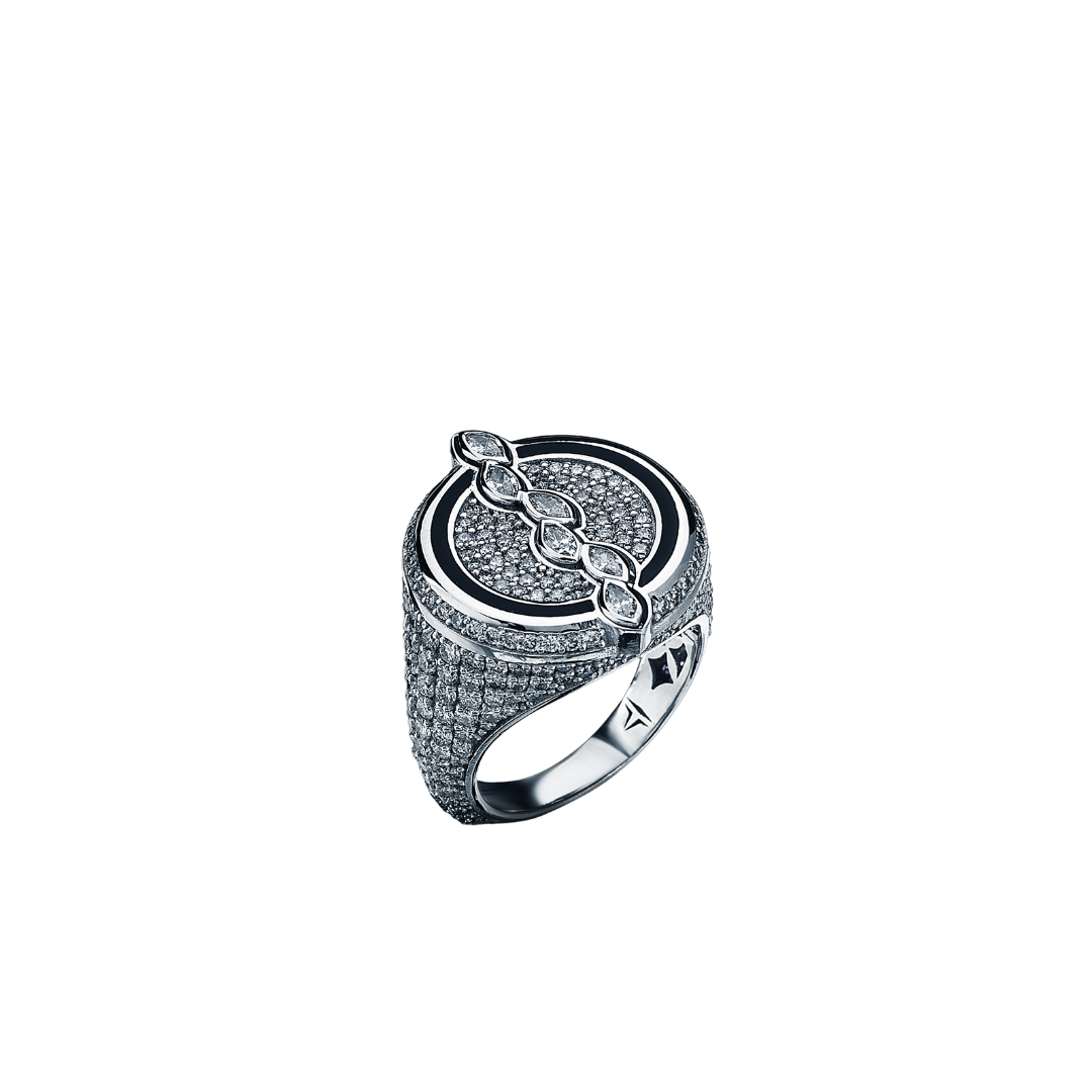 THE TOTAL ECLIPSE RING ALL DIAMONDS