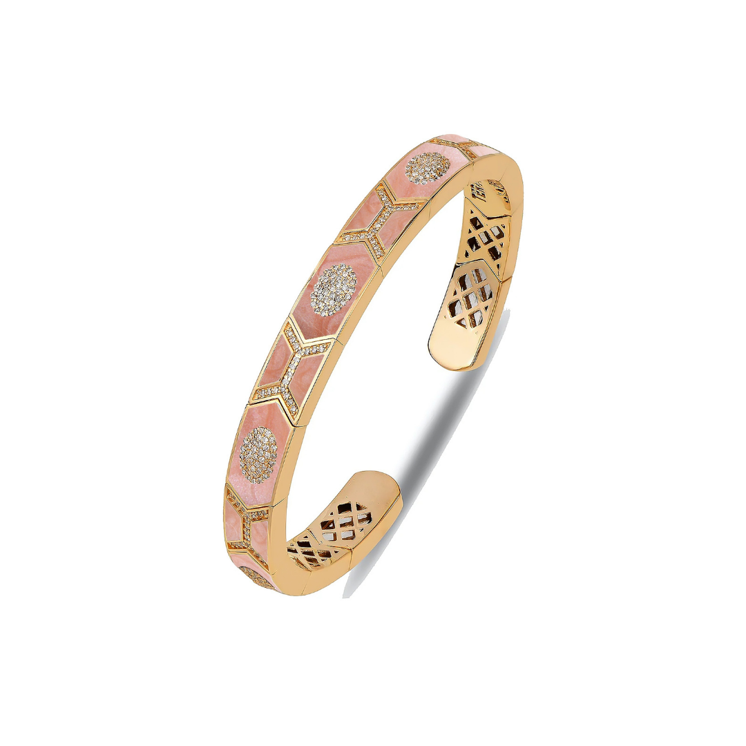 Shield Bracelet Pink
