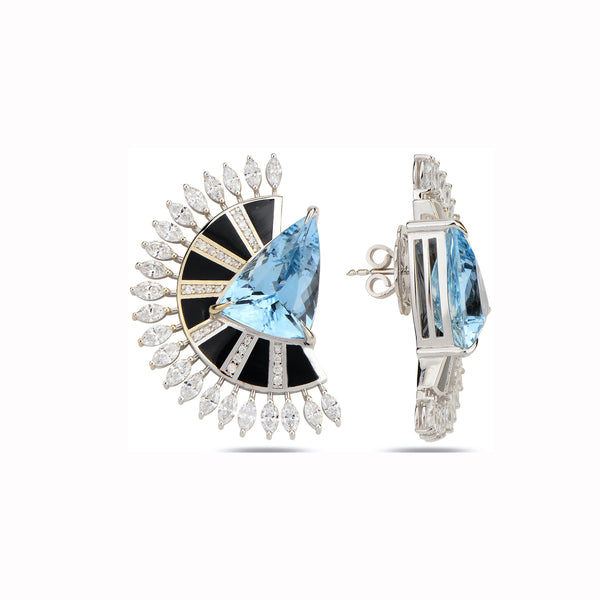 Alis Limited Edition Earrings with Aquamarine