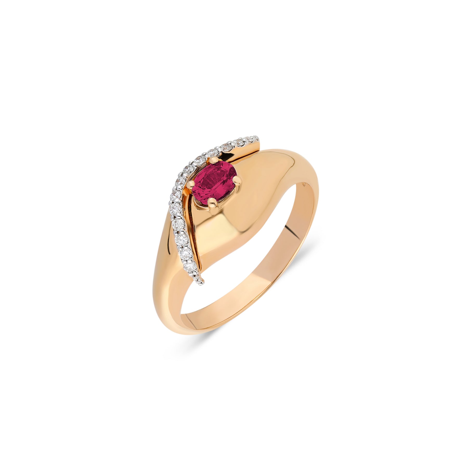Lawa Ring with Rubies