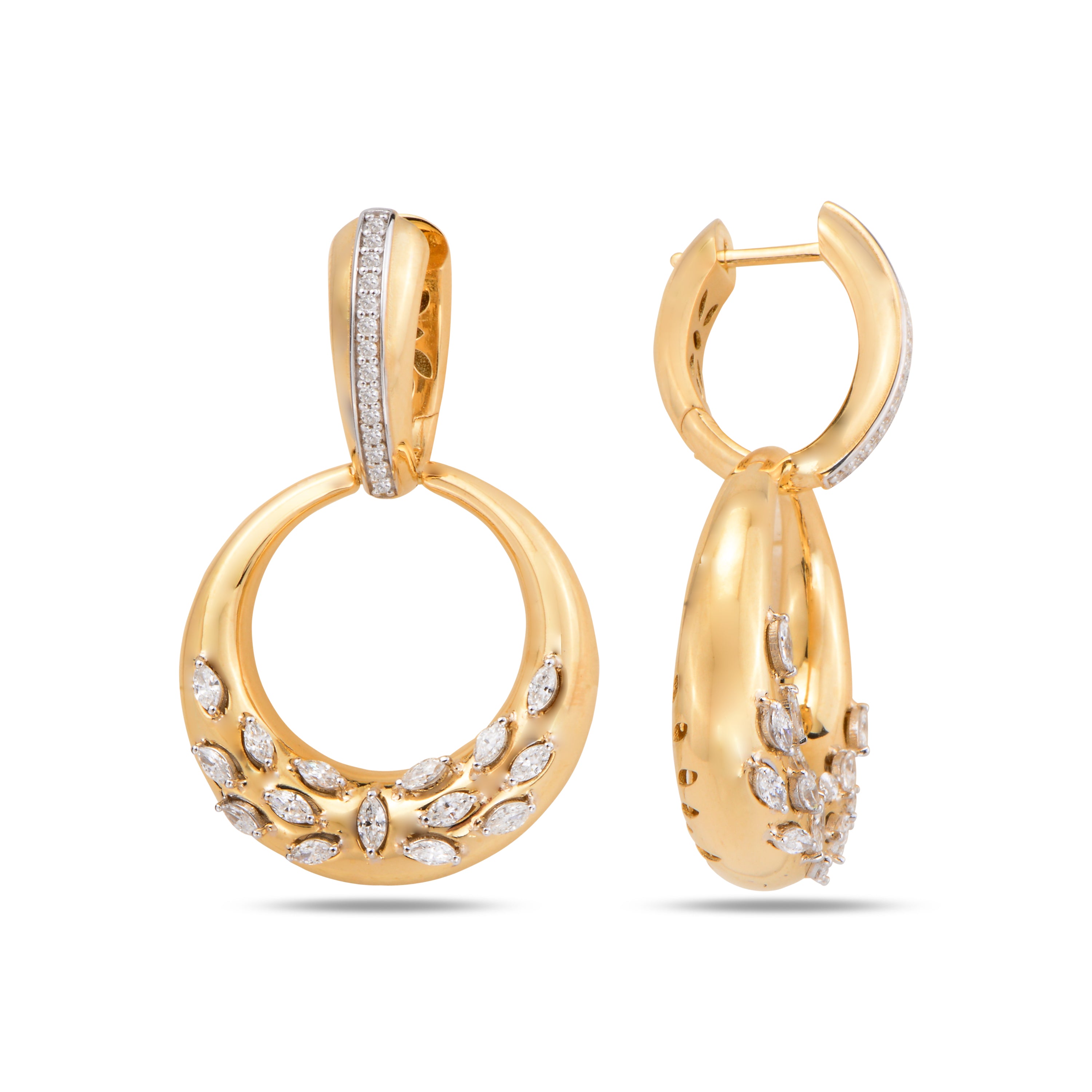 Aurora Half Moon Earrings