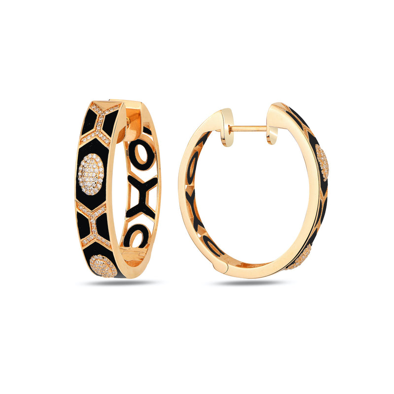 Shield Maxi Hoops Black