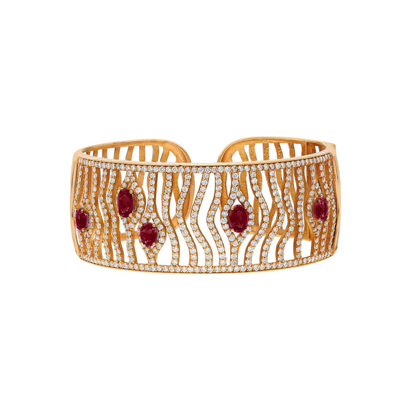 Lawa Bracelet with Rubies
